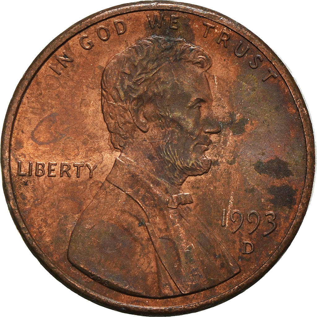 Moneta, Stati Uniti, Cent, 1993