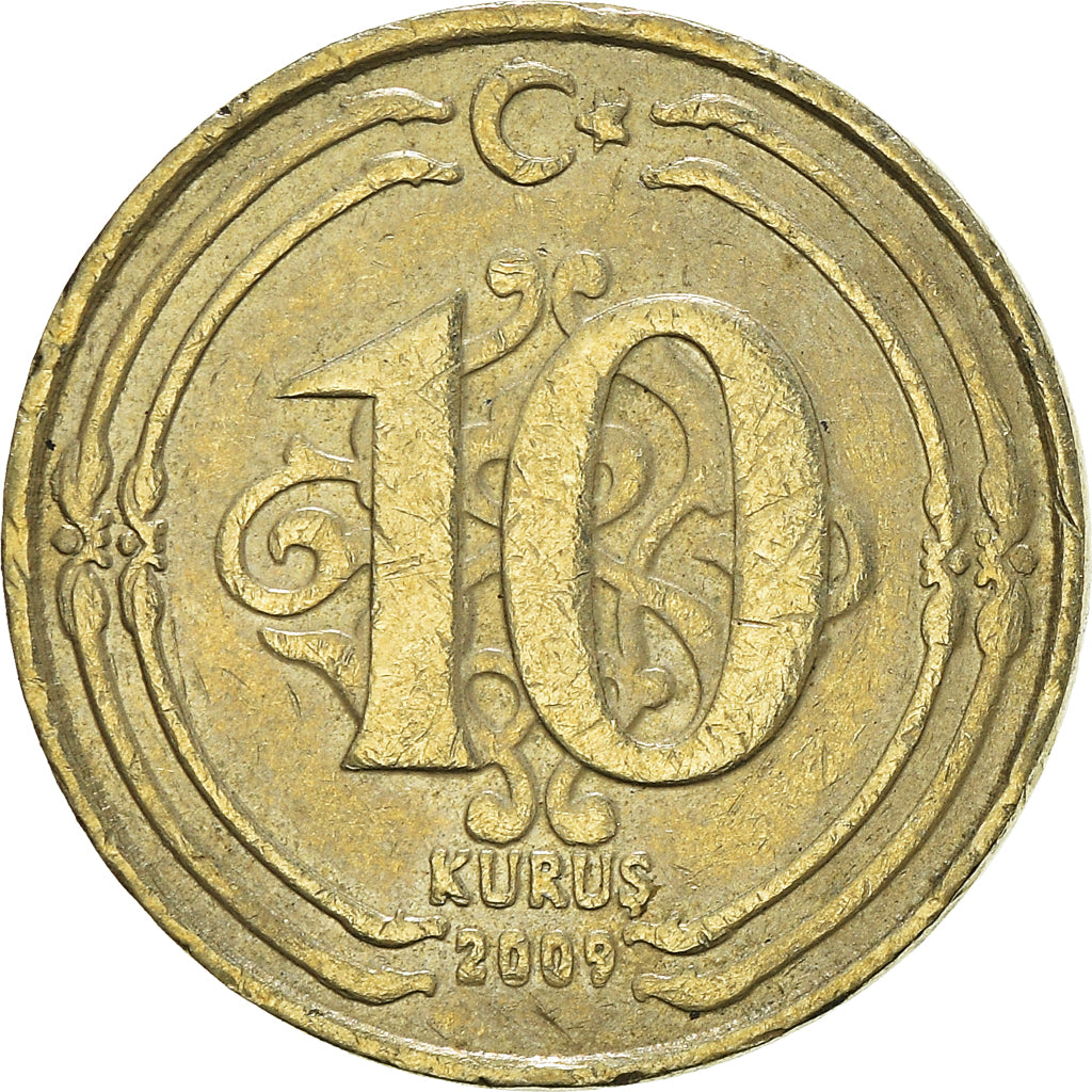 Munten, Turkije, 10 Kurus, 2009