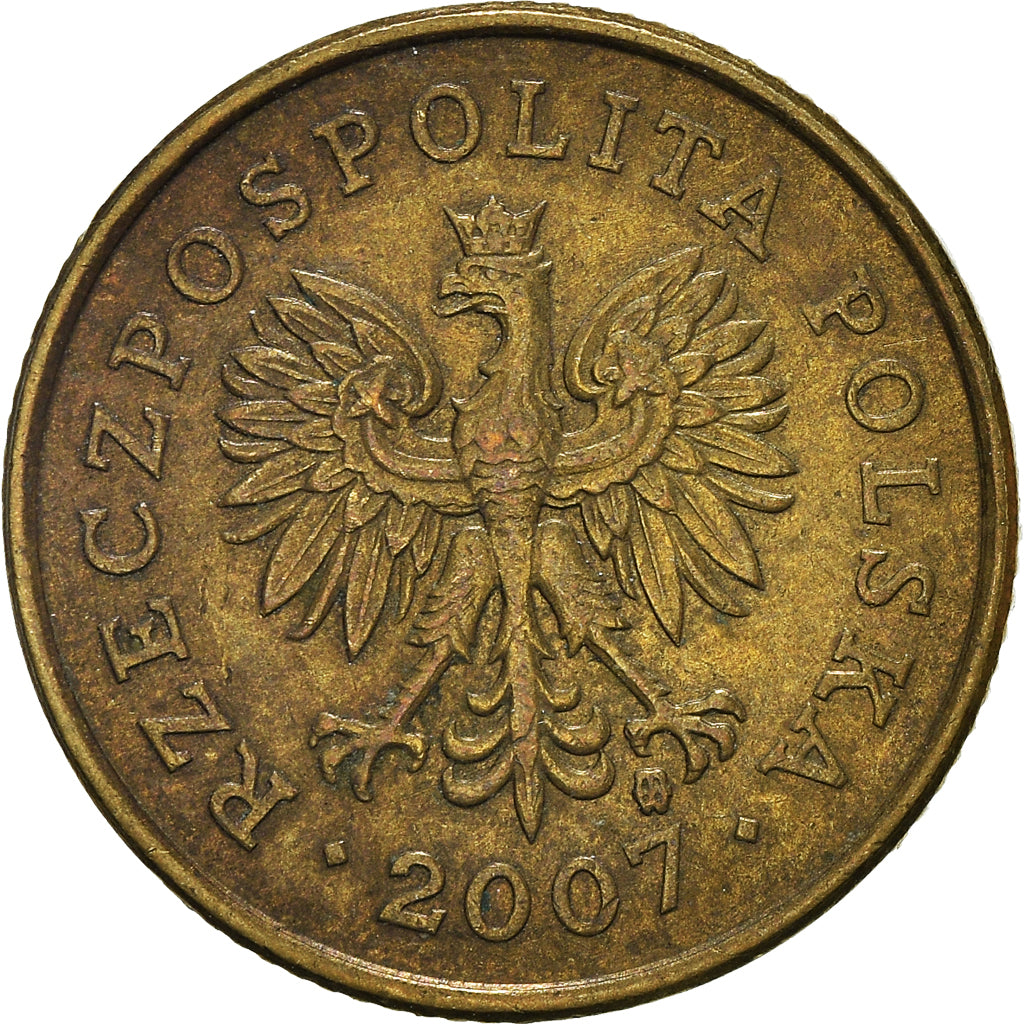 Moneta, Polonia, 5 Groszy, 2007