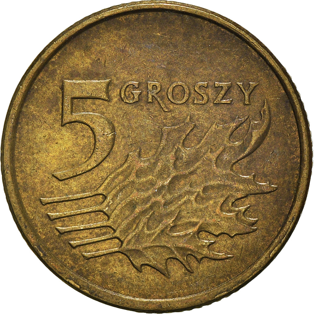 Moneta, Polonia, 5 Groszy, 2007