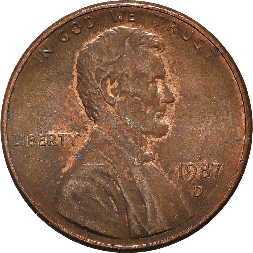 Moneta, Stati Uniti, Cent, 1987