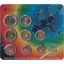 Spain, Euro Set of 8 coins, 2004