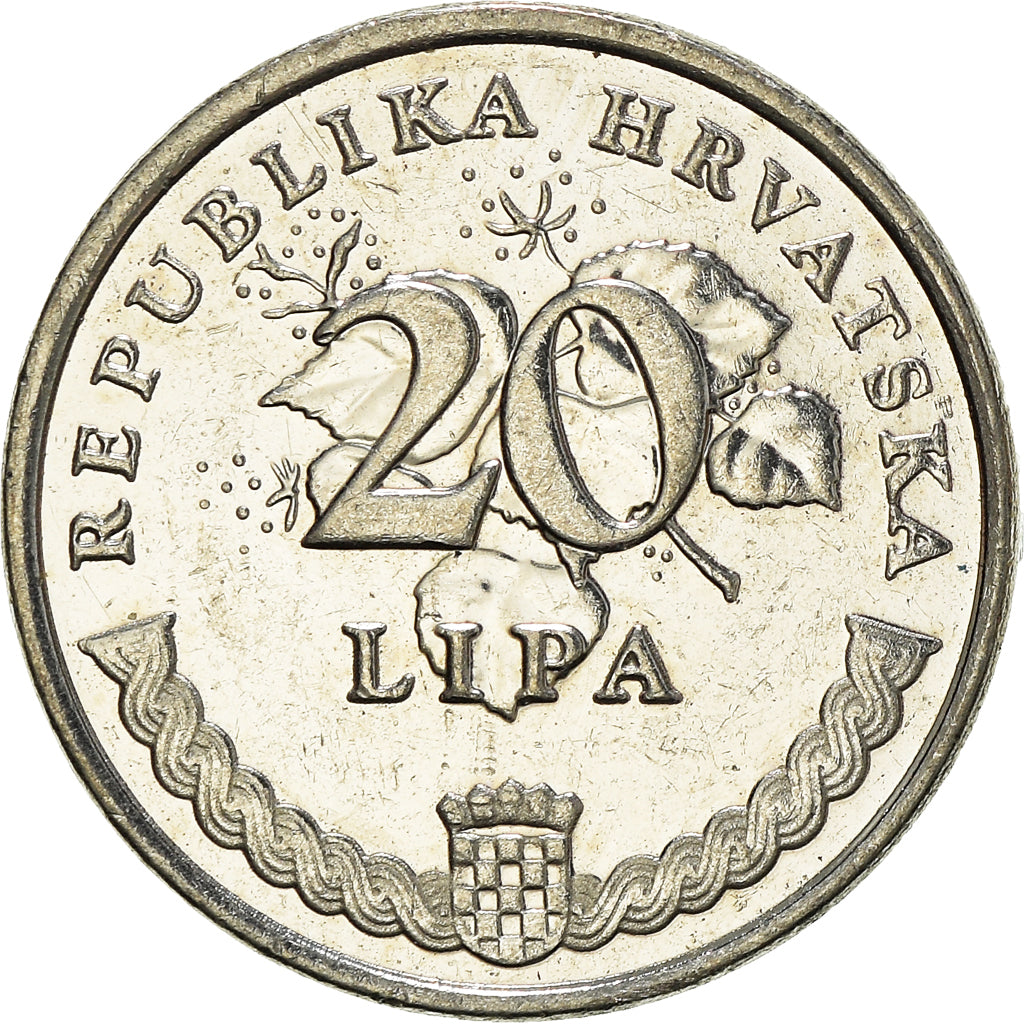 Moneta, Chorwacja, 20 Lipa, 2013