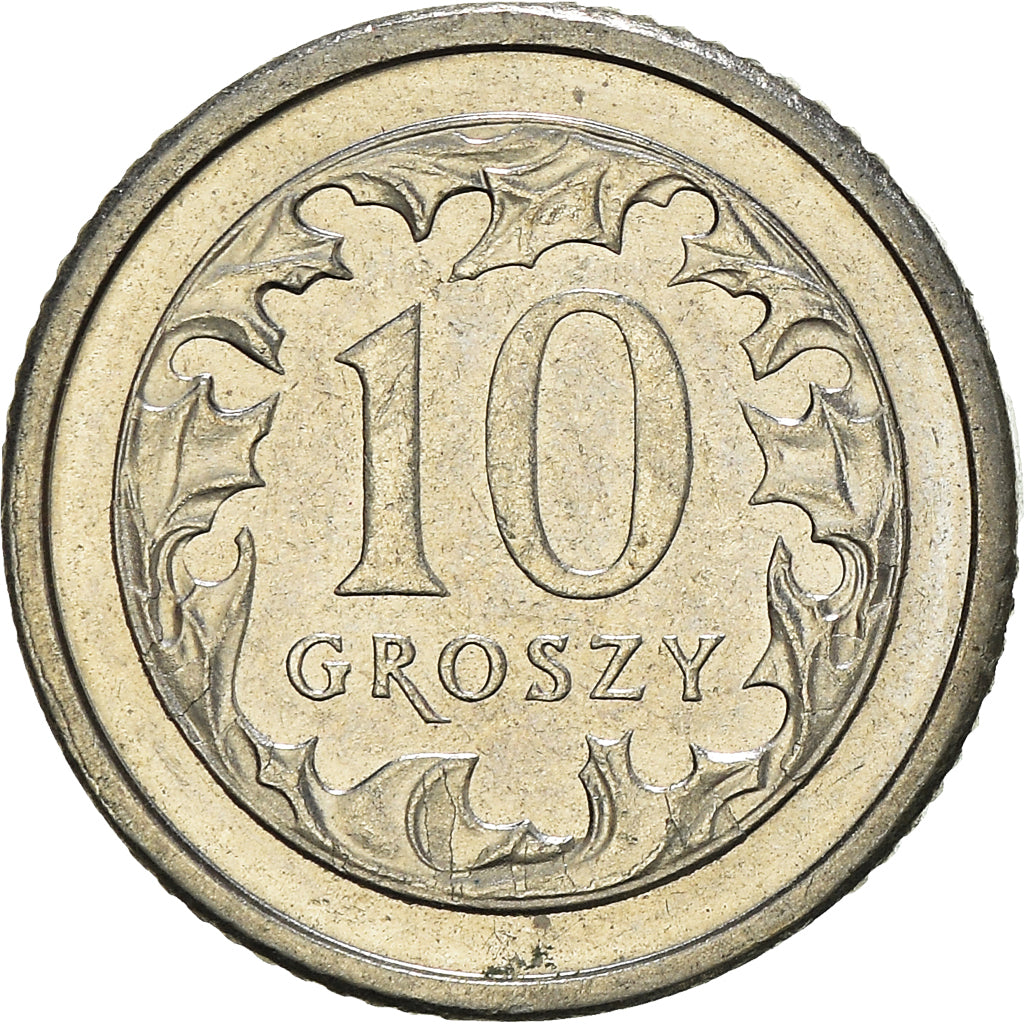 Moneta, Polonia, 10 Groszy, 2005