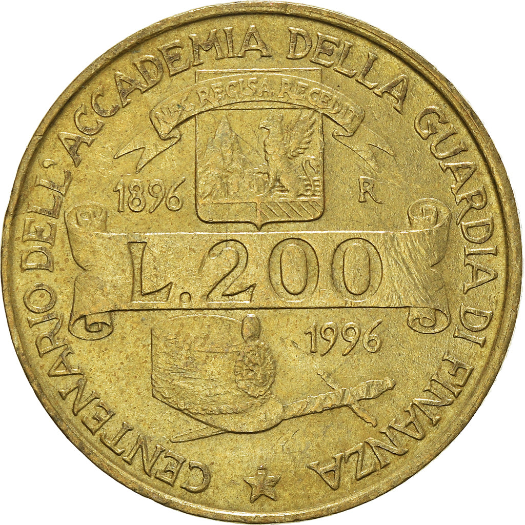 Moneta, Italia, 200 Lire, 1996
