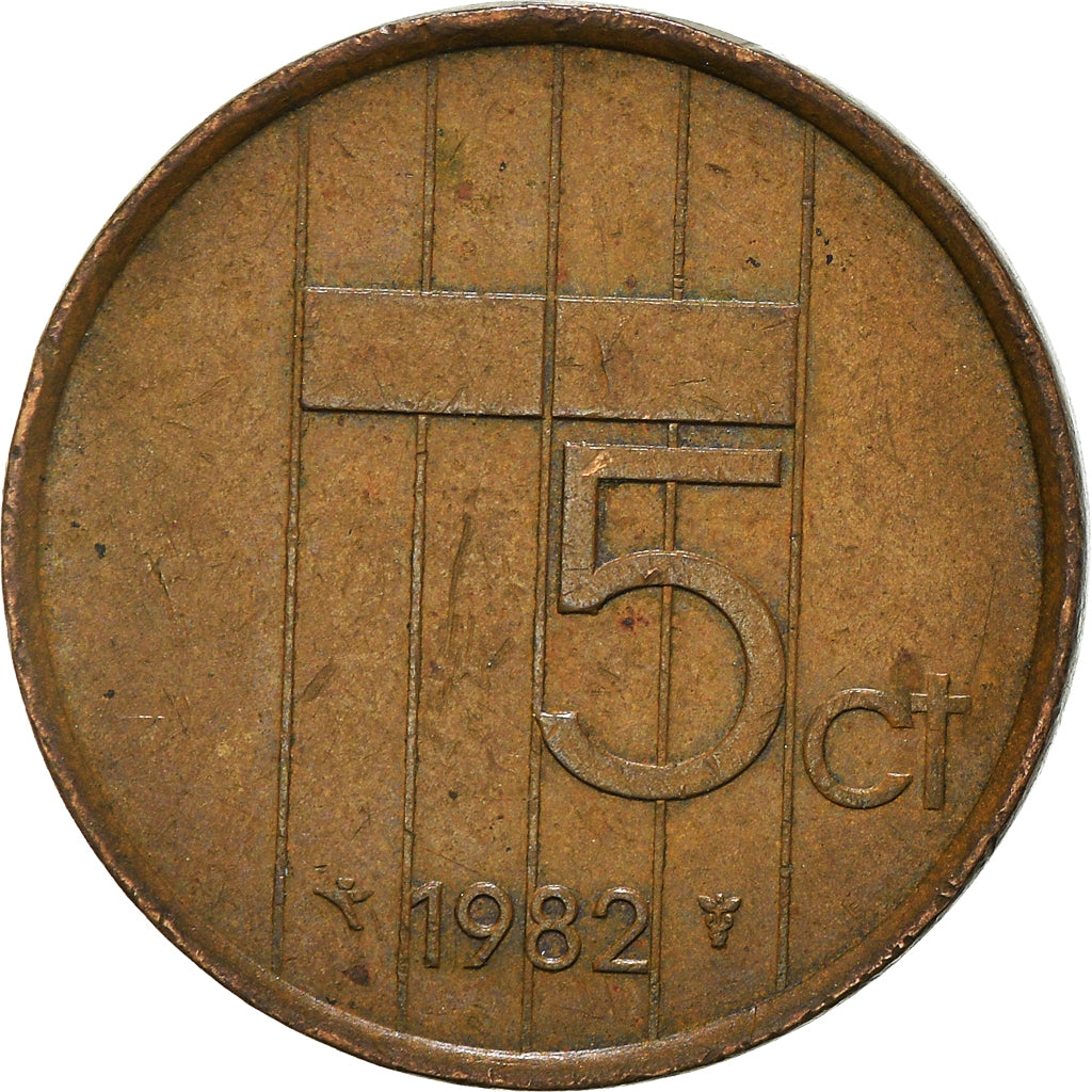 Moeda, Países Baixos, 5 Cents, 1982