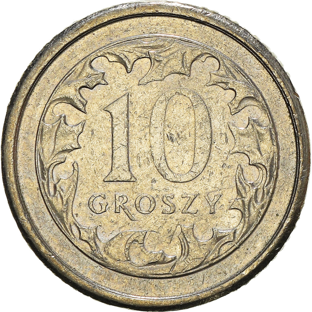 Moneta, Polonia, 10 Groszy, 2008