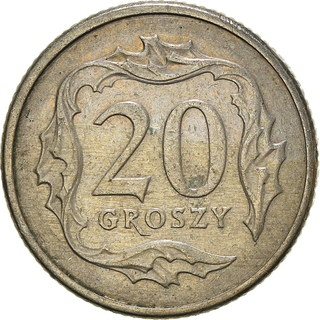 Moneta, Polonia, 20 Groszy, 1992