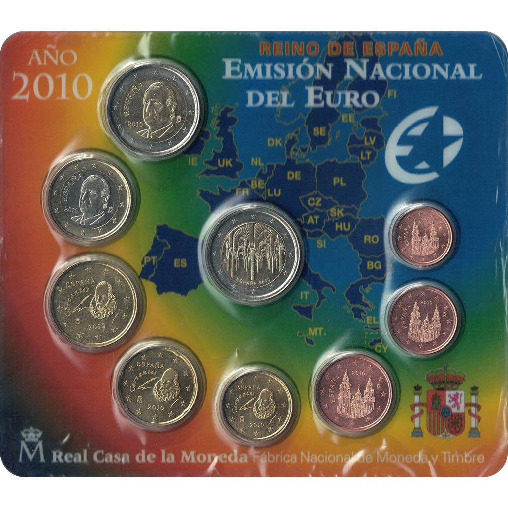Spain, Euro Set of 9 coins, 2007