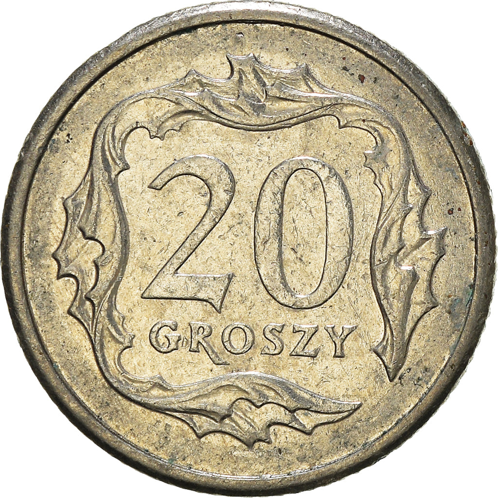 Moneta, Polonia, 20 Groszy, 2008