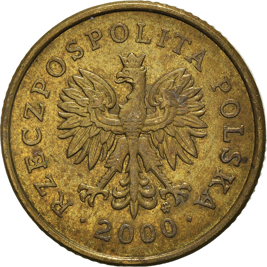 Monnaie, Pologne, 5 Groszy, 2000