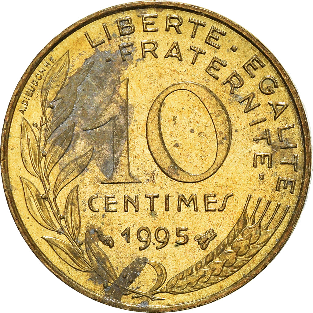 Moneta, Francia, 10 Centimes, 1995