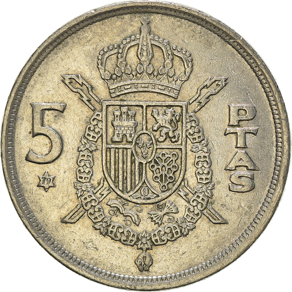 Moneta, Hiszpania, 5 Pesetas, 1975 (79)
