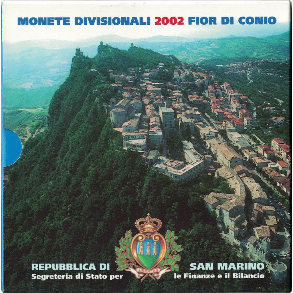 San Marino, Euro Set of 8 coins, 2002