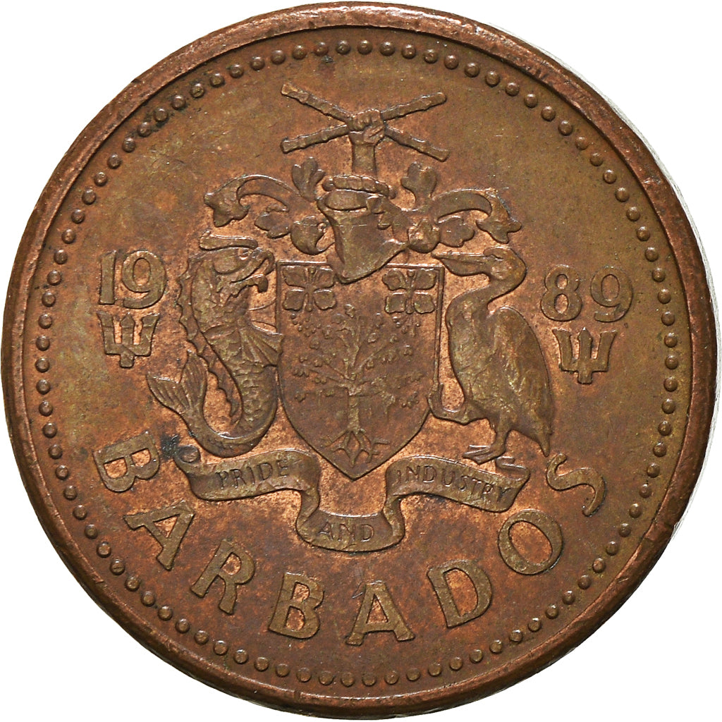 Munten, Barbados, Cent, 1989