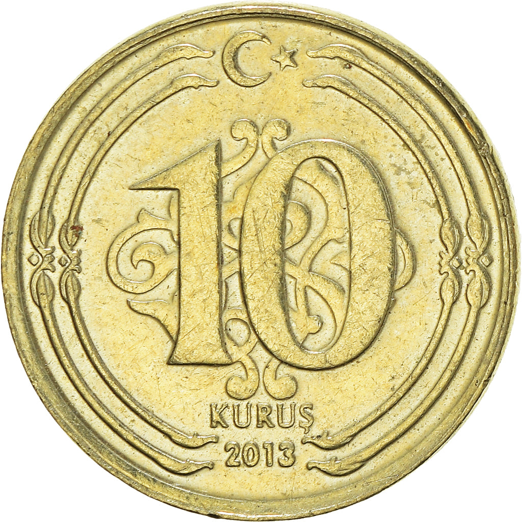 Moneda, Turquía, 10 Kurus, 2013