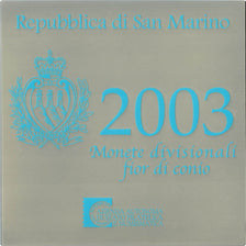 San Marino, Euro Set of 8 coins + 5 Euro Silver, 2003