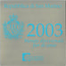 San Marino, Euro Set of 8 coins + 5 Euro Silver, 2003