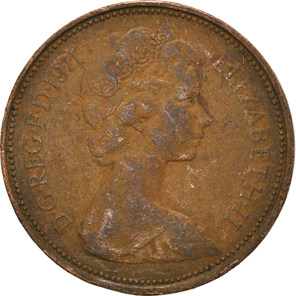 Moeda, Grã-Bretanha, 2 New Pence, 1971