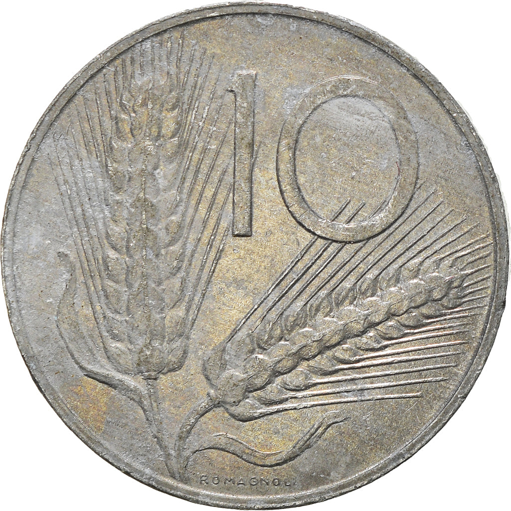Moeda, Itália, 10 Lire, 1991