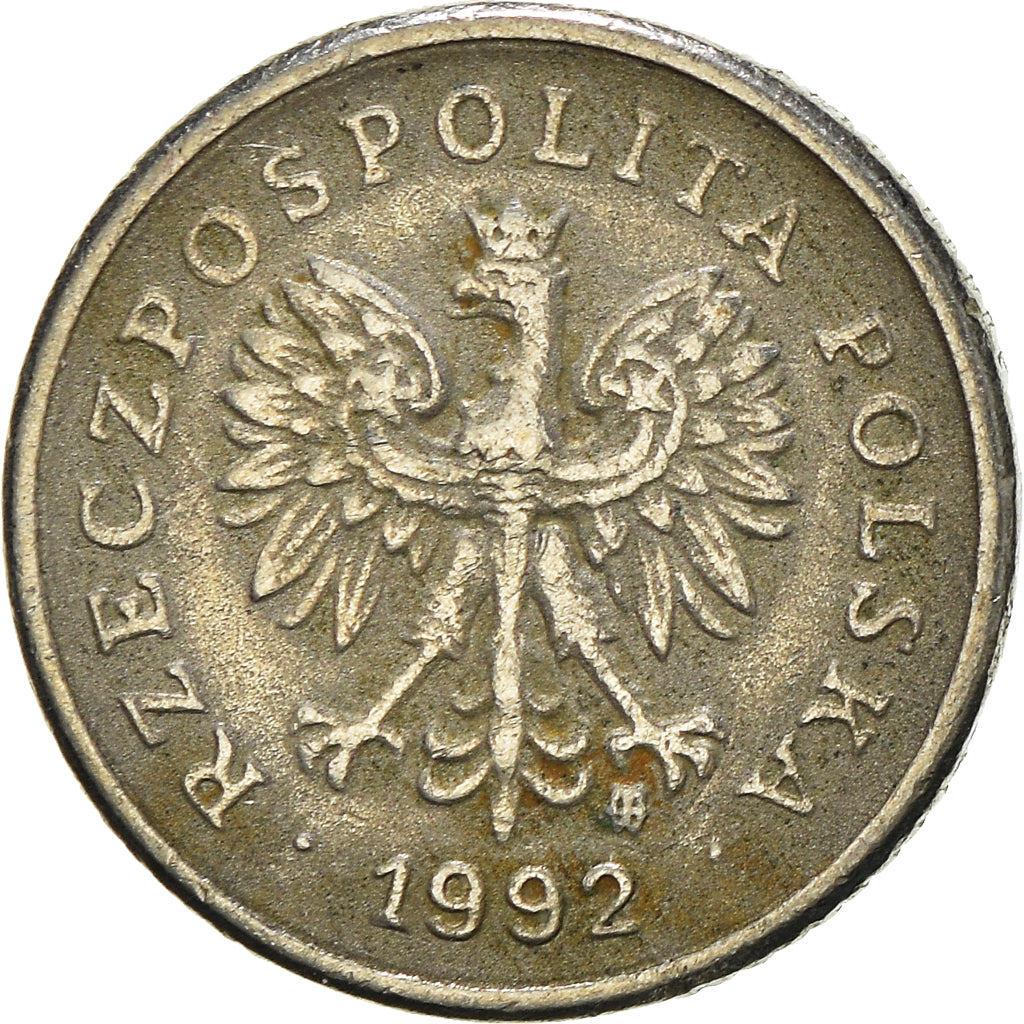 Monnaie, Pologne, 10 Groszy, 1992