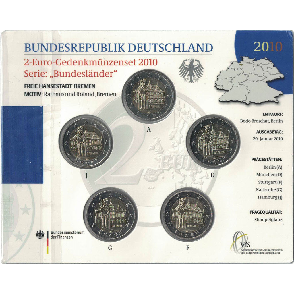 Germany, Set, 2010, MS(65-70)