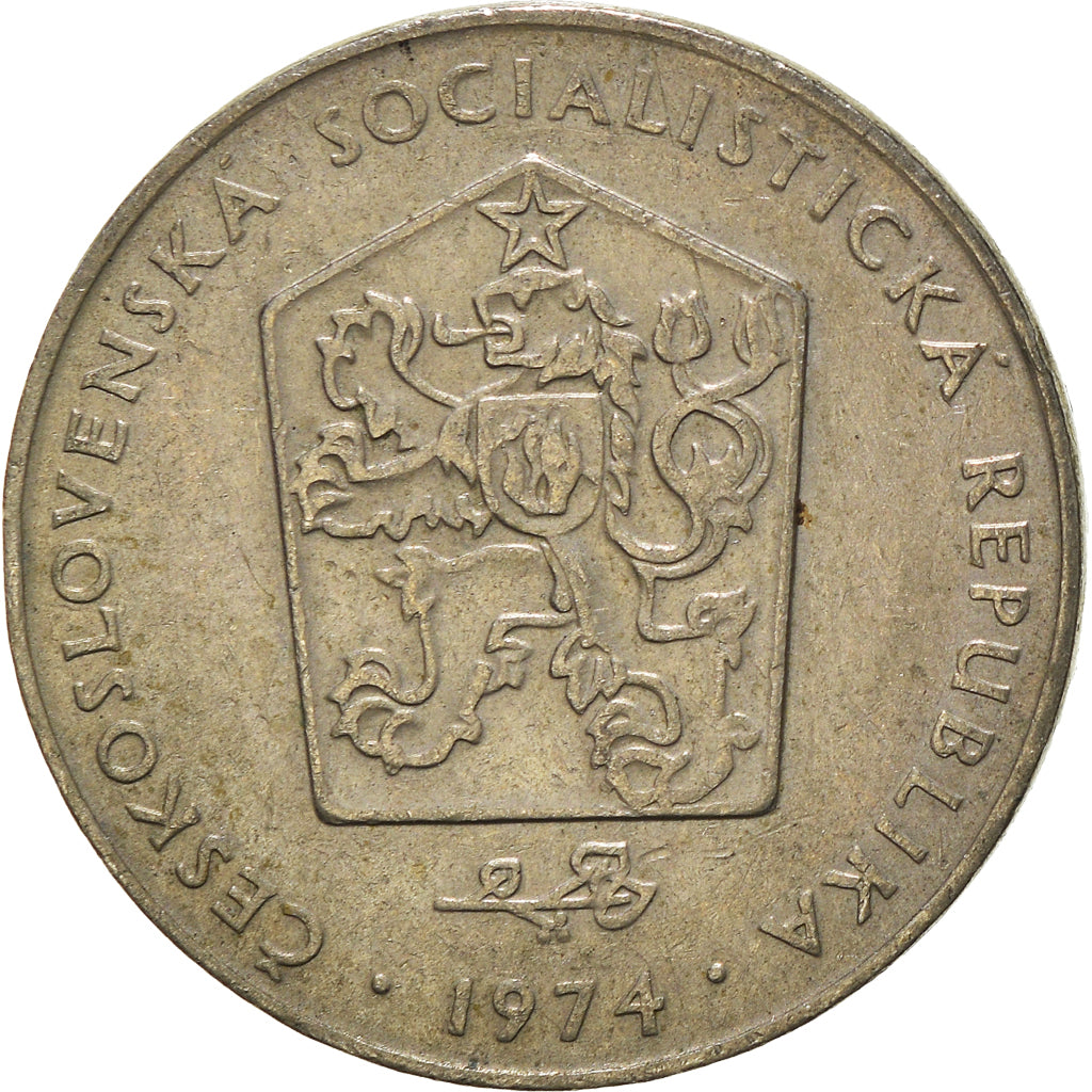 Moneda, Checoslovaquia, 2 Koruny, 1974