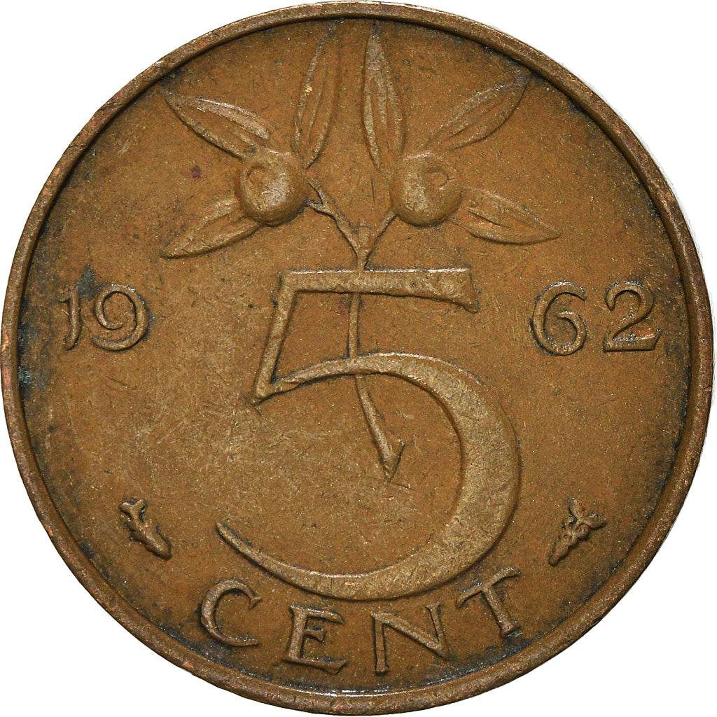 Monnaie, Pays-Bas, 5 Cents, 1962