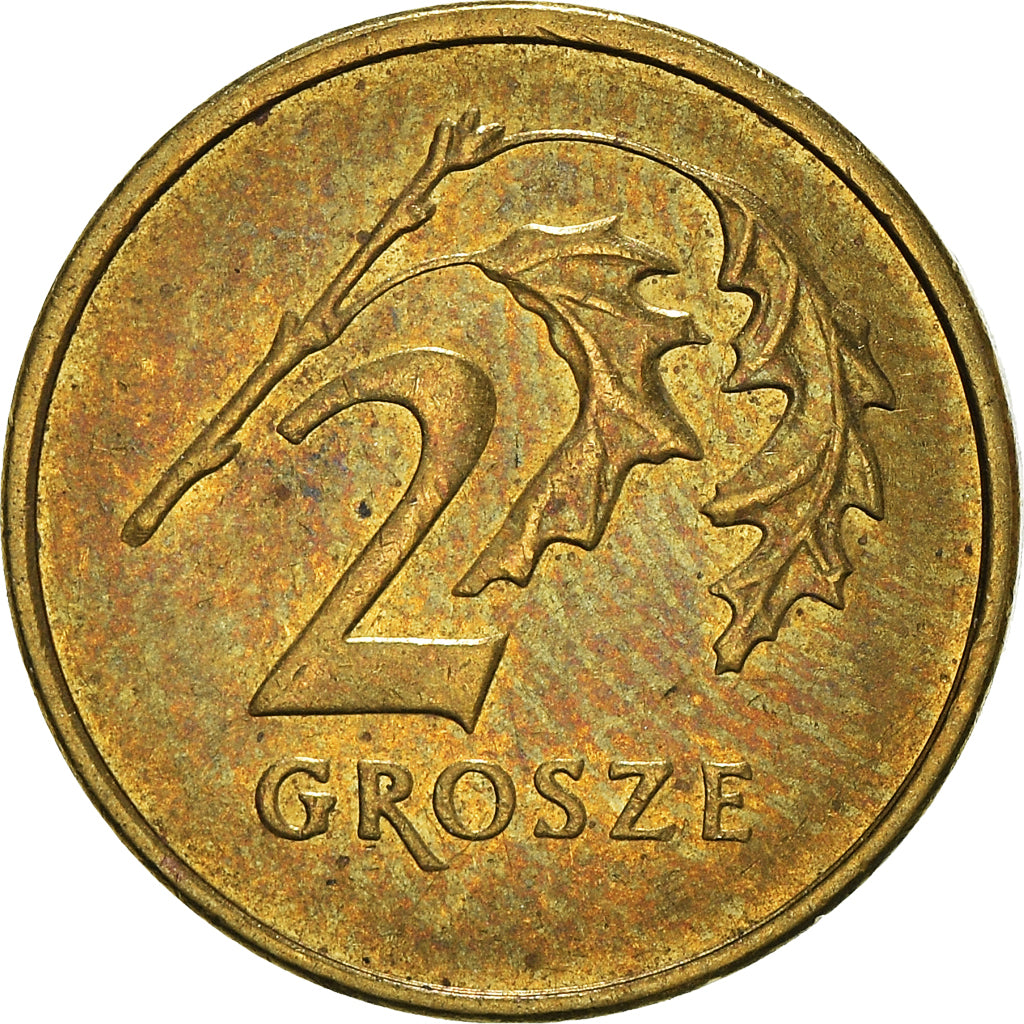 Monnaie, Pologne, 2 Grosze, 2004
