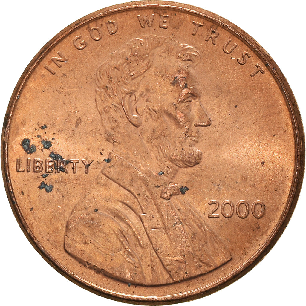 Coin, United States, Cent, 2000