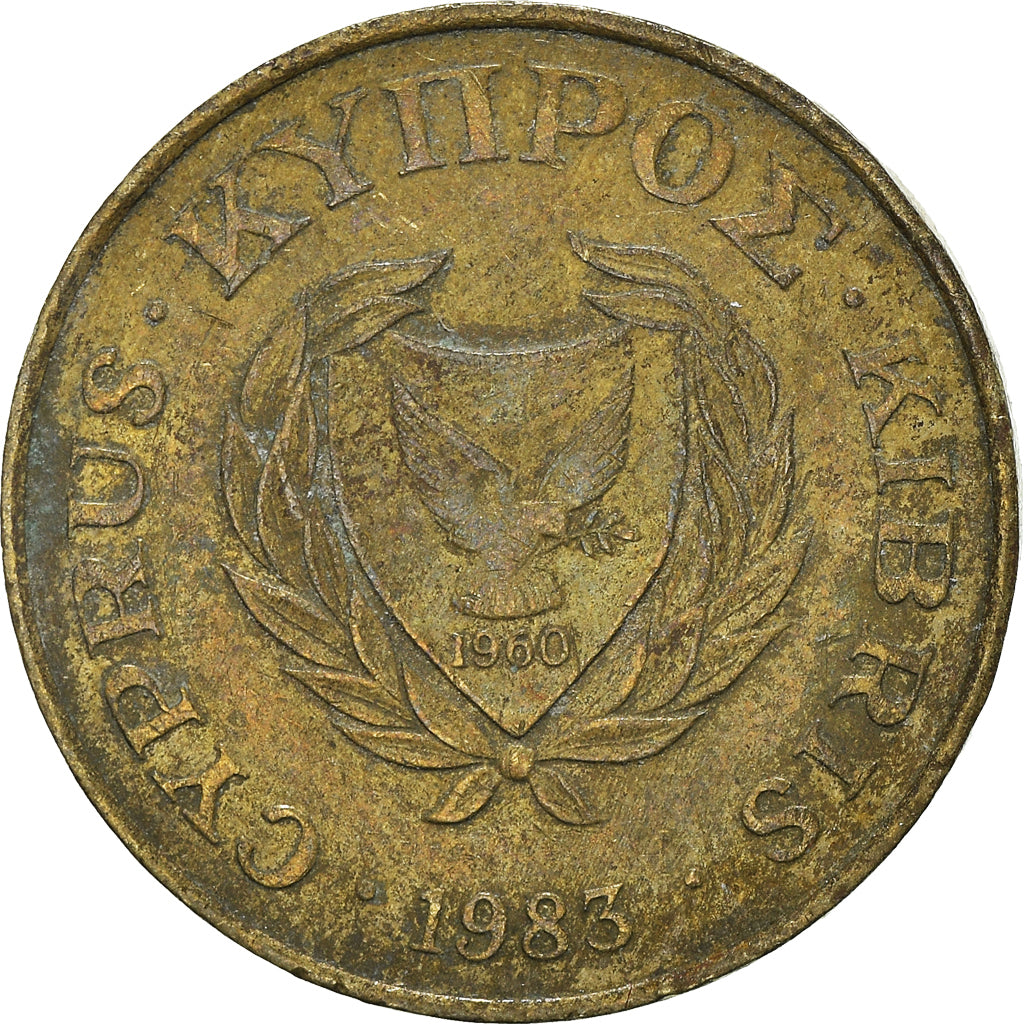 Monnaie, Chypre, 5 Cents, 1983