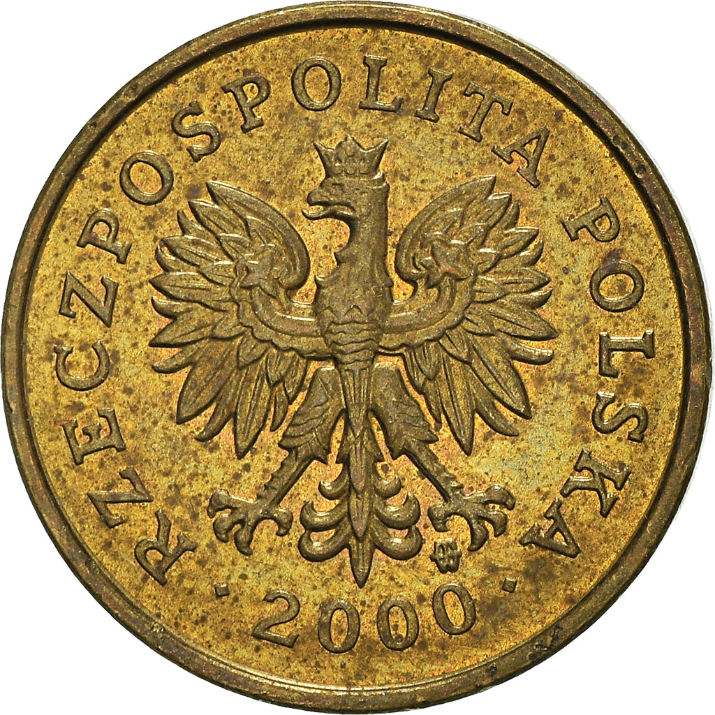 Moneta, Polonia, 2 Grosze, 2000