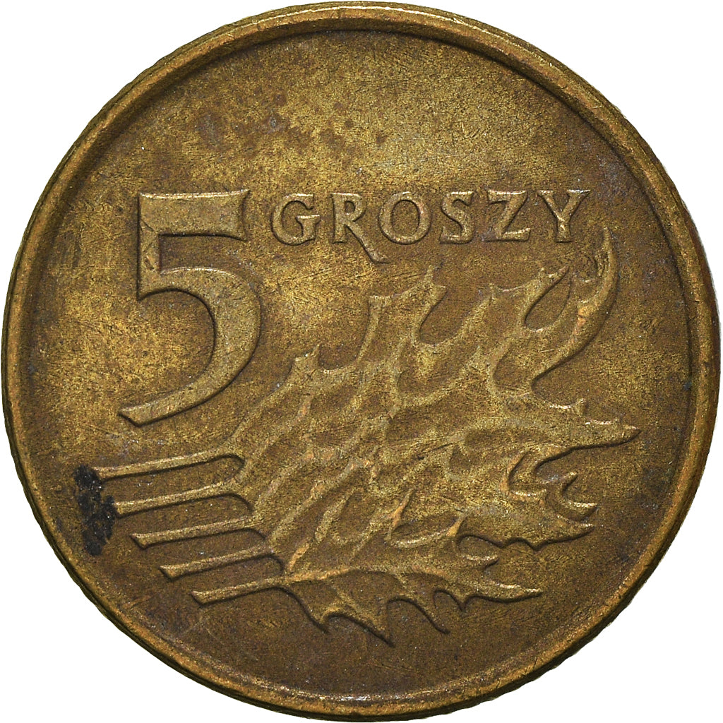 Monnaie, Pologne, 5 Groszy, 2002