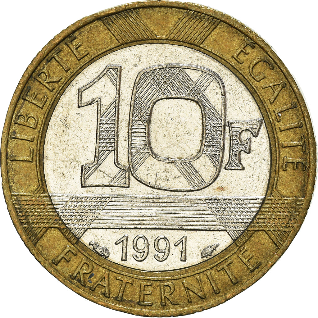 Monnaie, France, 10 Francs, 1991