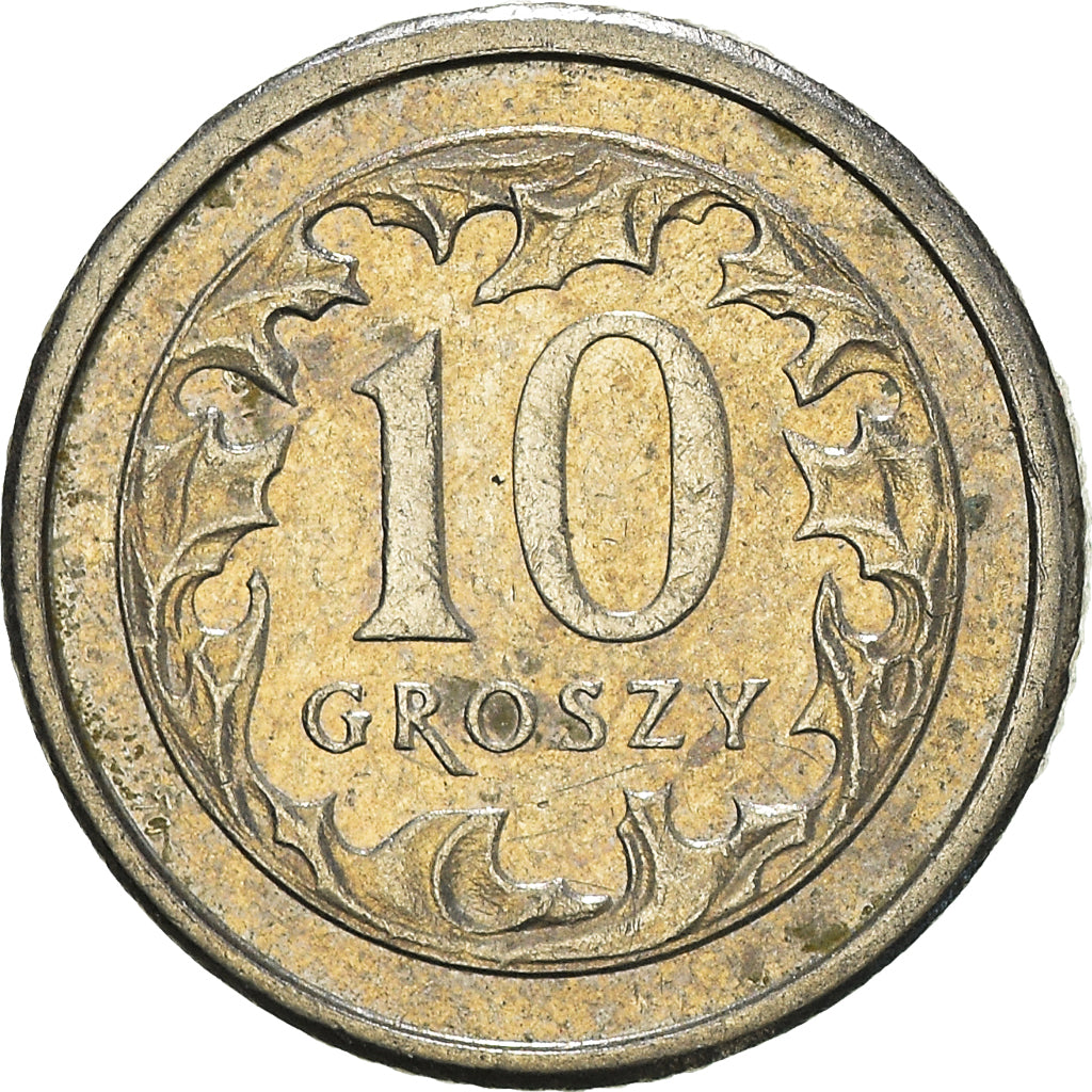 Moneta, Polonia, 10 Groszy, 2004