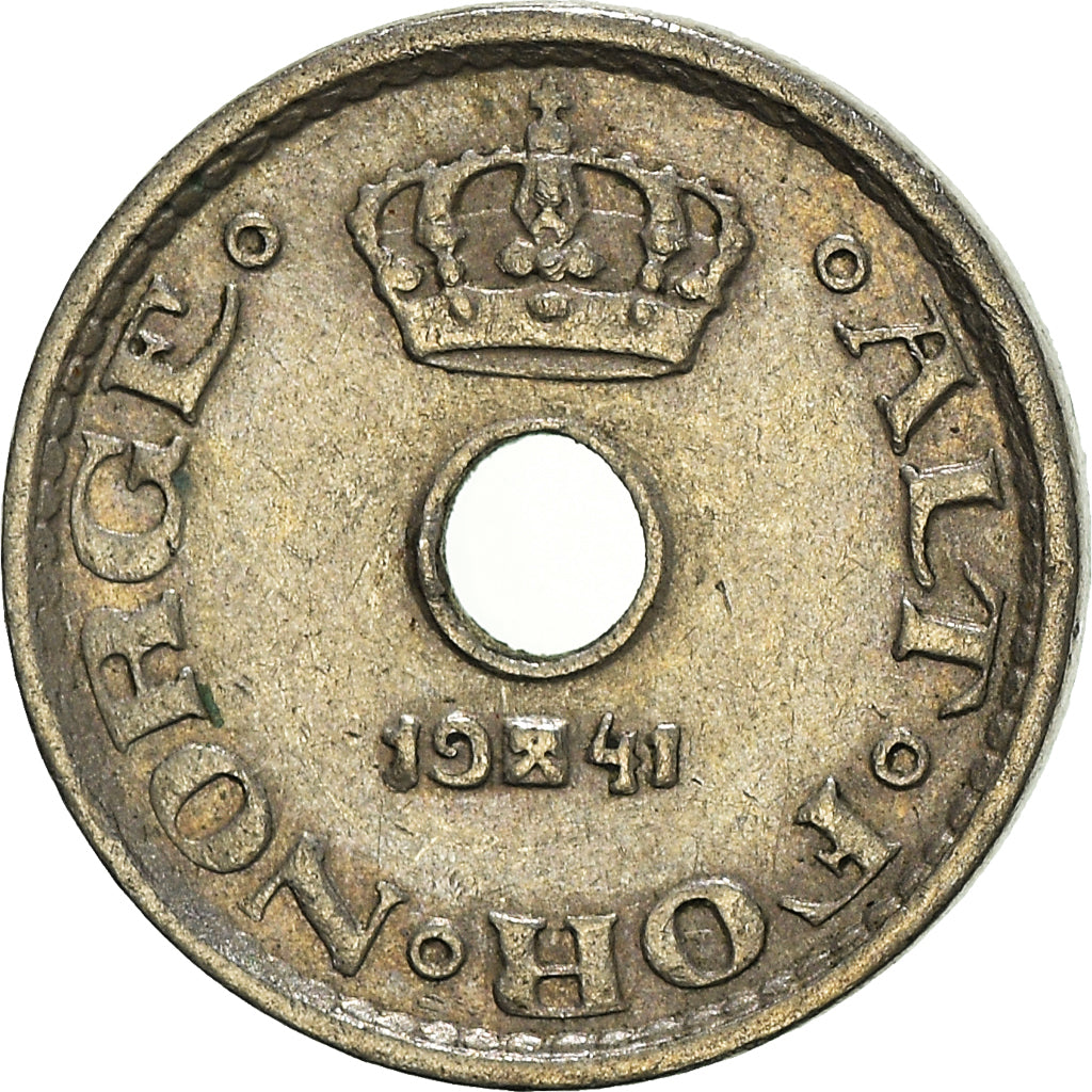 Moneta, Norwegia, 10 Öre, 1941
