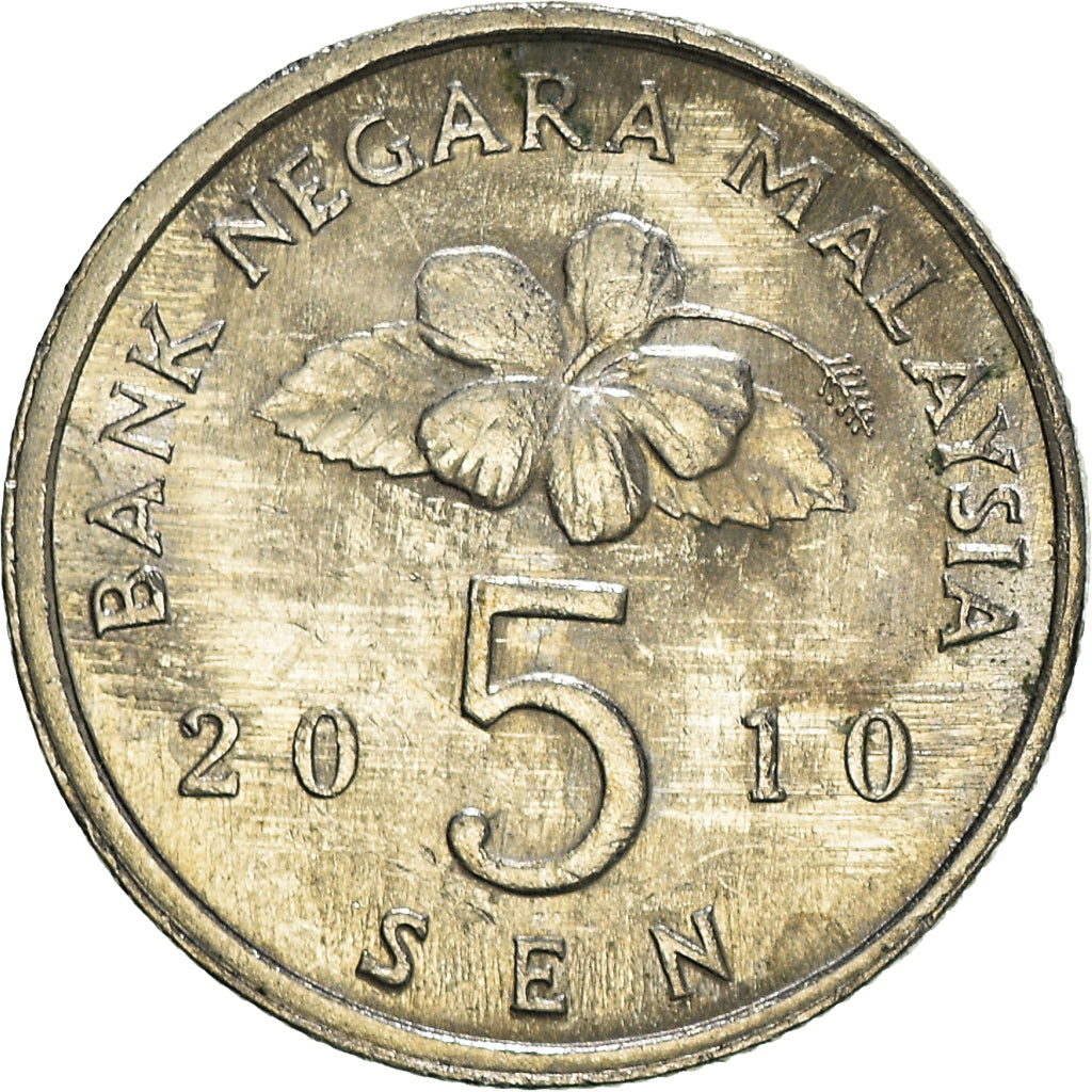 Coin, Malaysia, 5 Sen, 2010