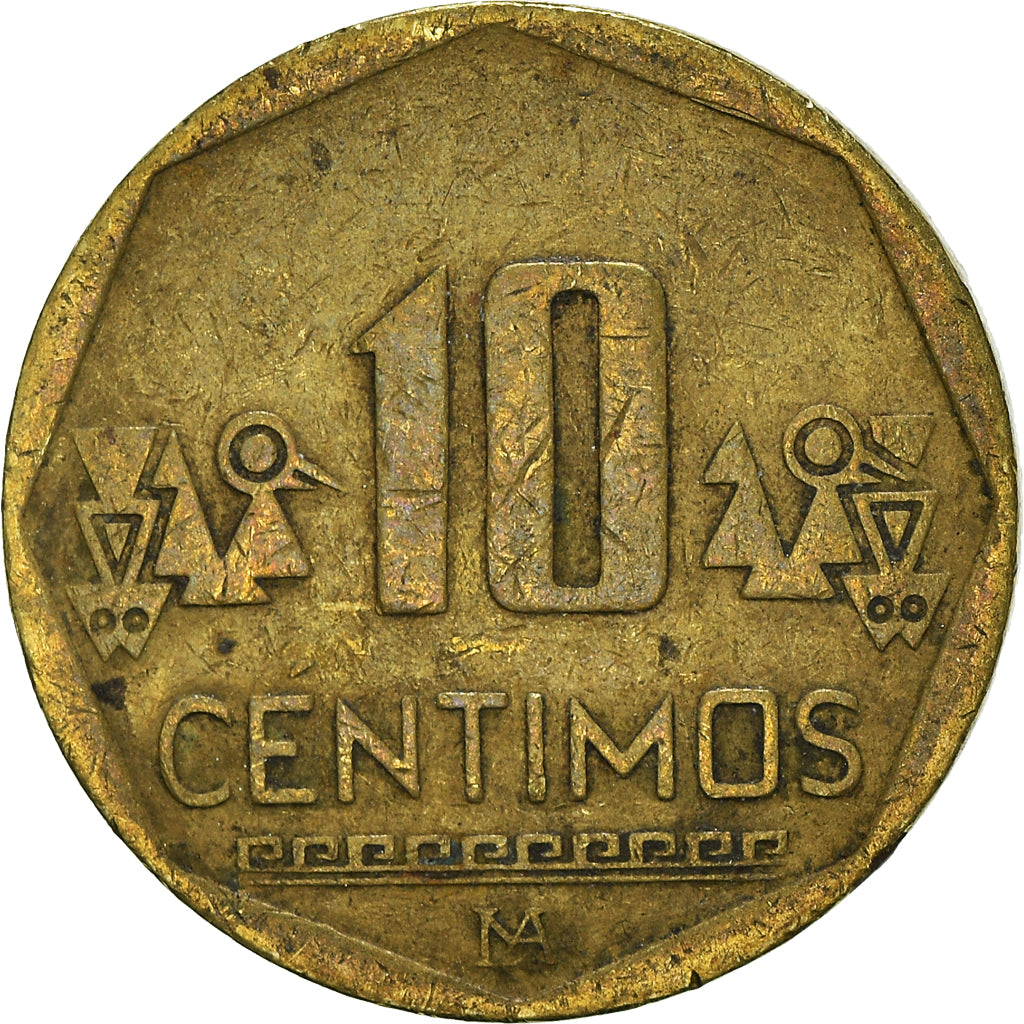 Monnaie, Pérou, 10 Centimos, 2008