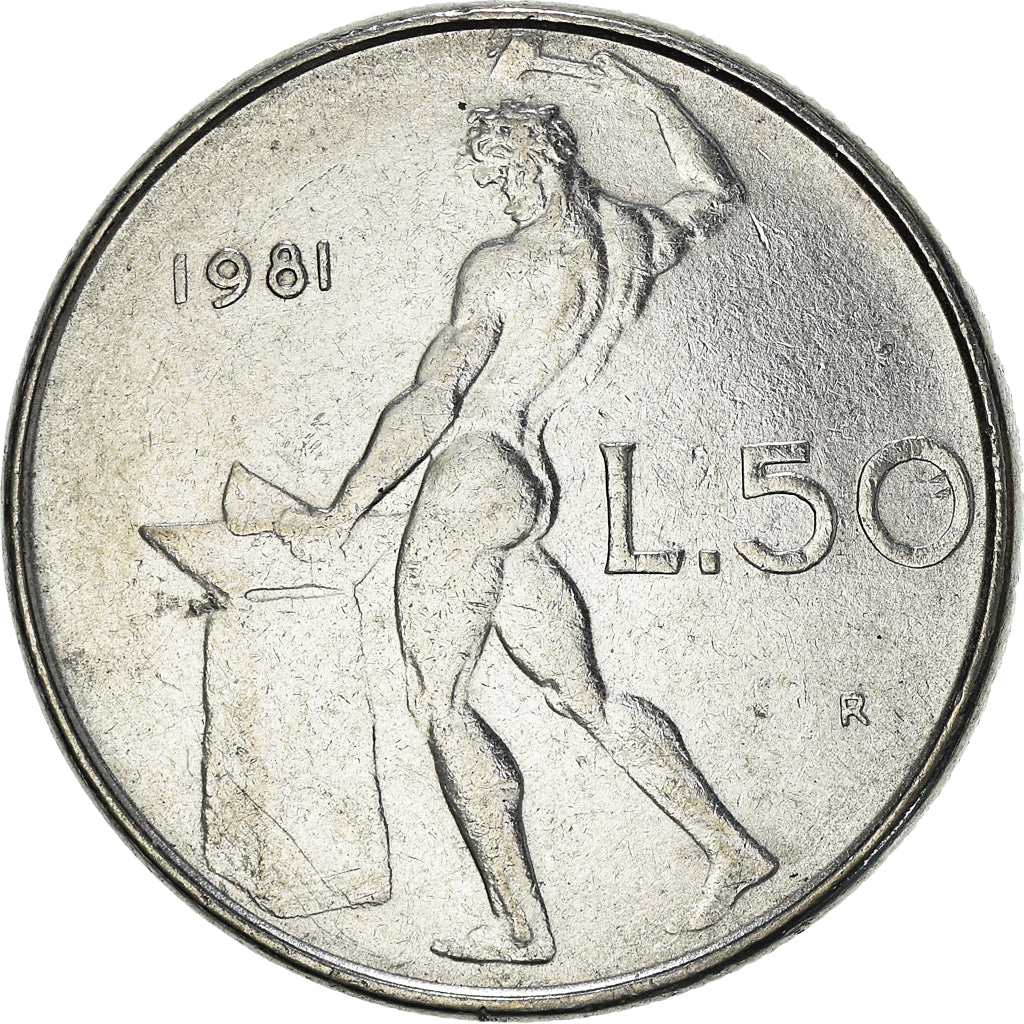 Moneta, Włochy, 50 Lire, 1981