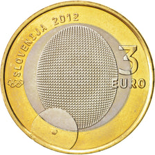 Eslovenia, 3 Euro, 2012, SC, Bimetálico, KM:109
