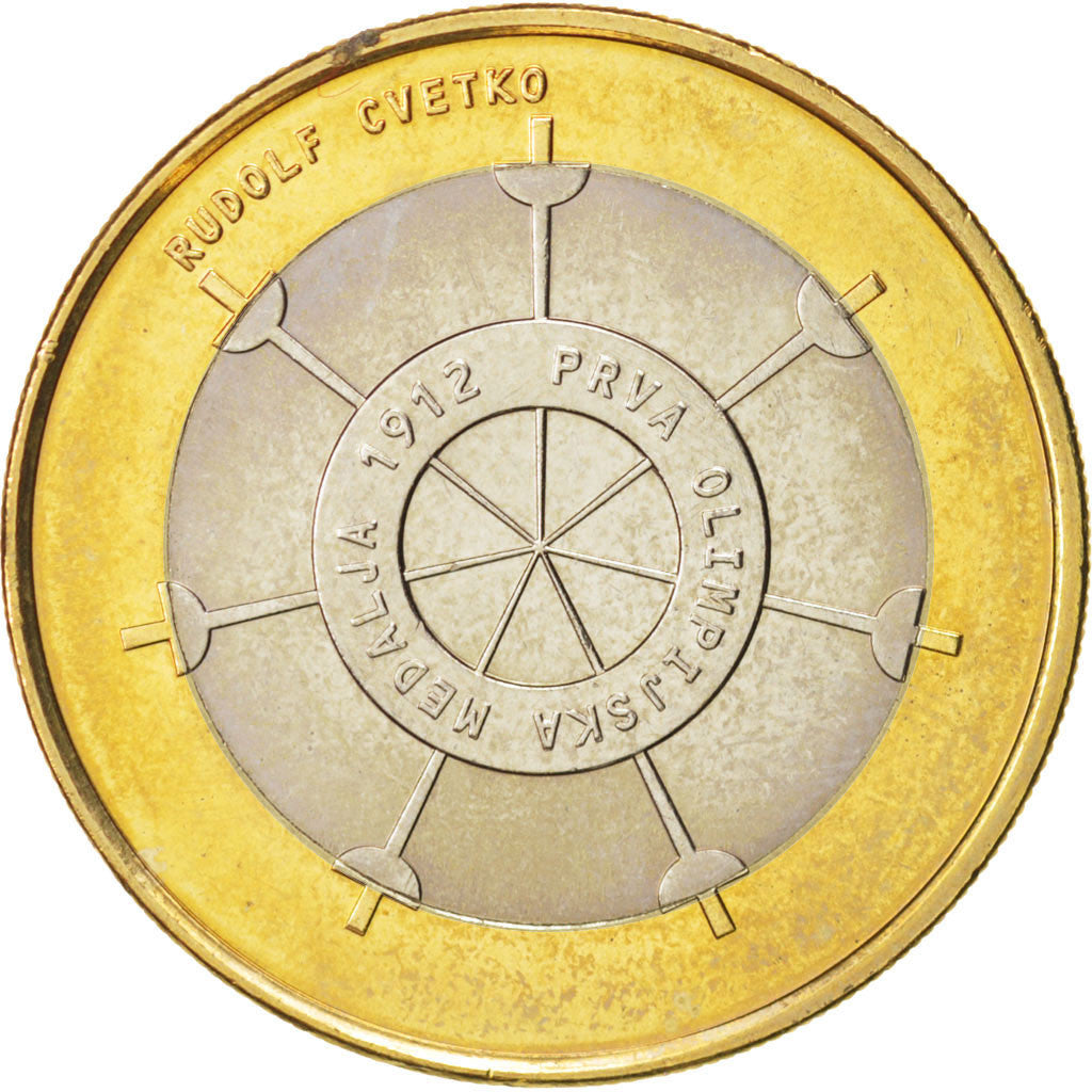 Eslovenia, 3 Euro, 2012, SC, Bimetálico, KM:109