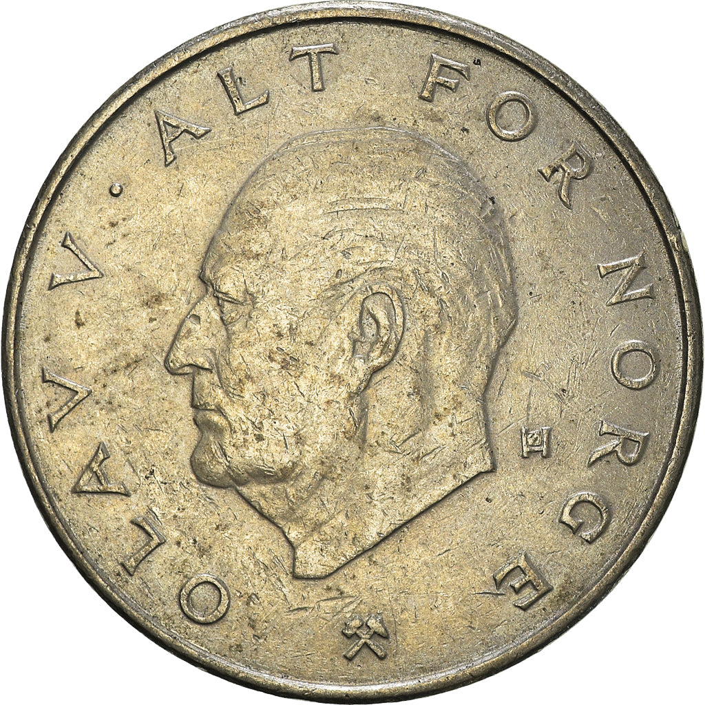 Moneta, Norwegia, Krone, 1977