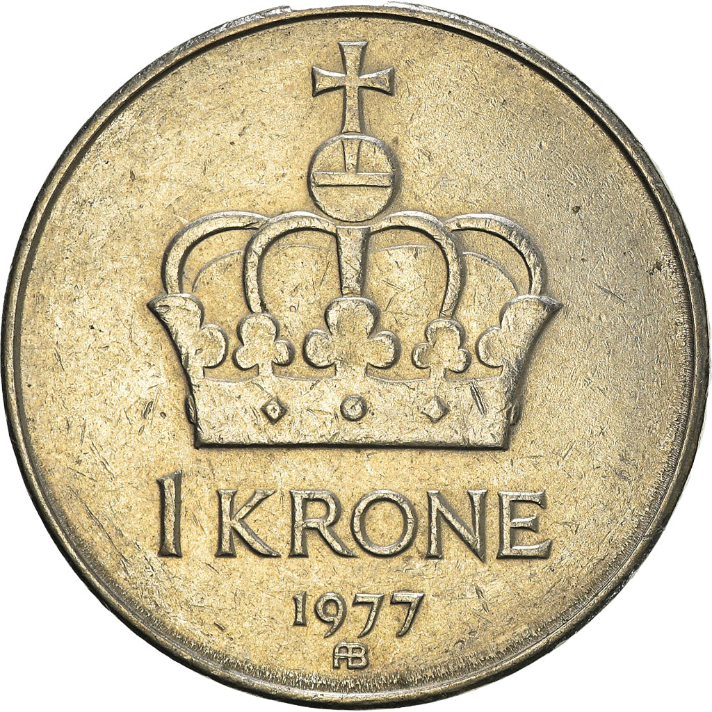 Moneta, Norwegia, Krone, 1977