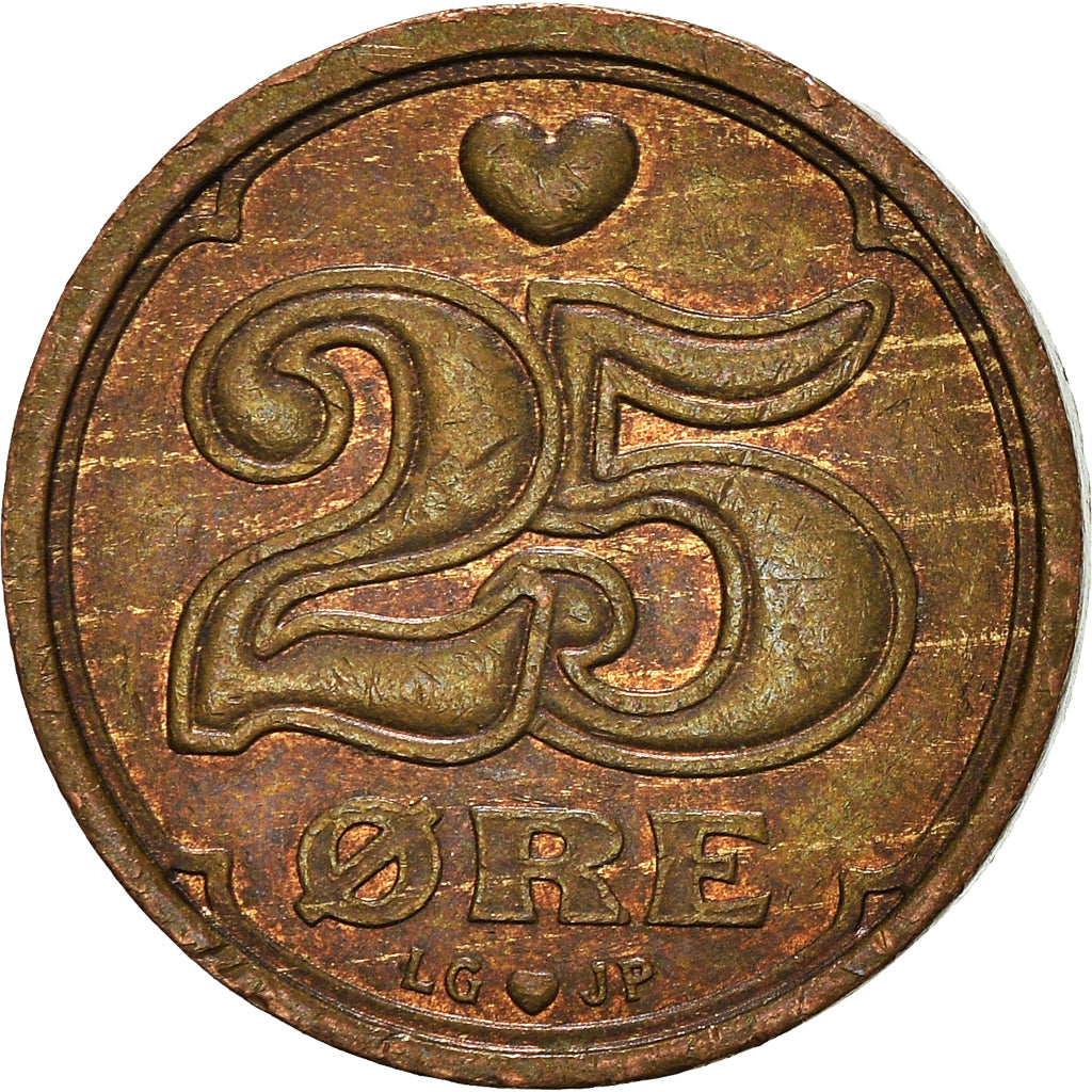 Munten, Denemarken, 25 Öre, 1996