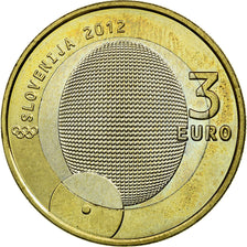 Eslovenia, 3 Euro, 2012, SC, Bimetálico, KM:109