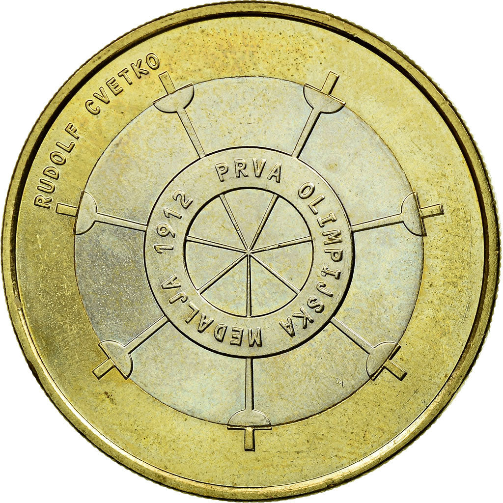 Eslovenia, 3 Euro, 2012, SC, Bimetálico, KM:109