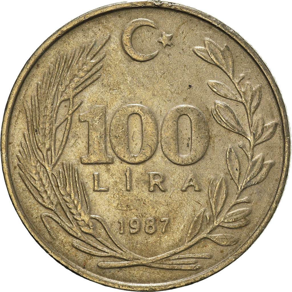 Munten, Turkije, 100 Lira, 1987