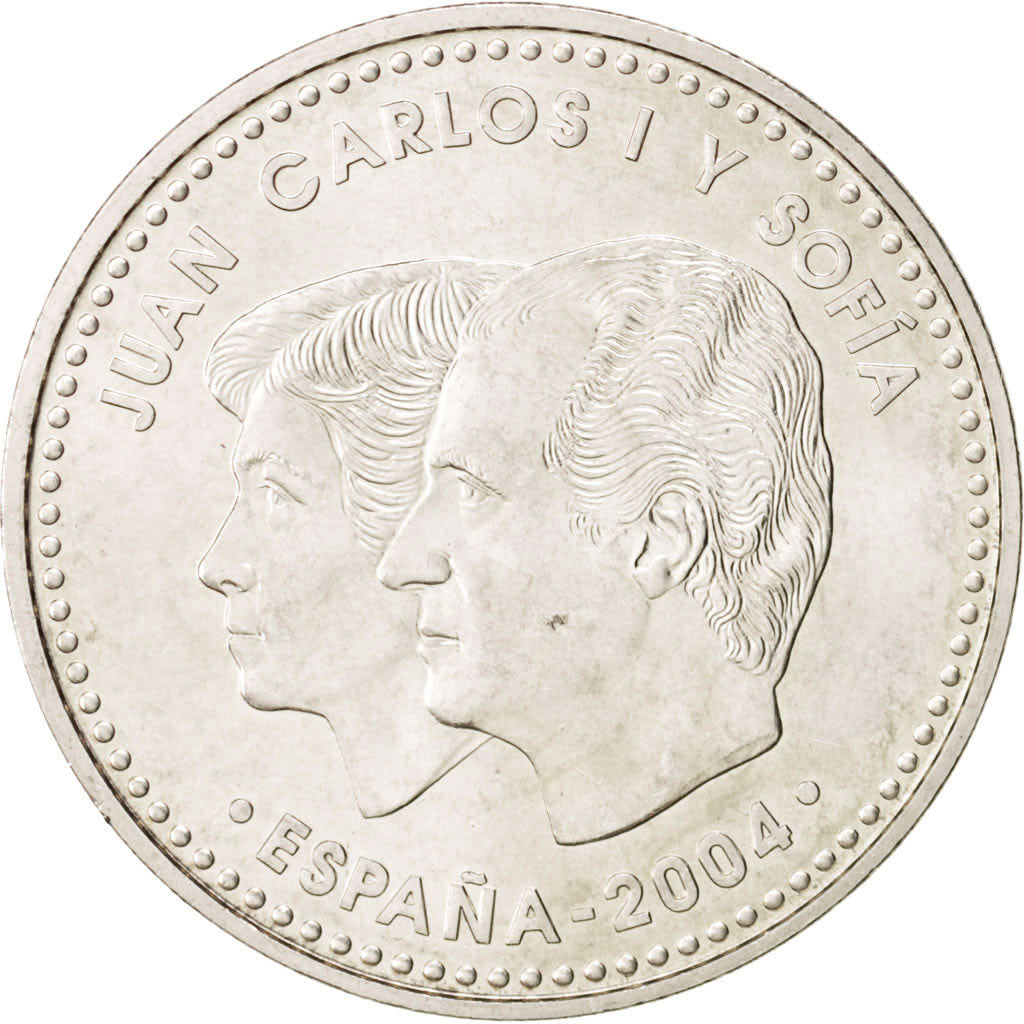 Spain, 12 Euro, 2004, Madrid, KM:1069, MS(63), Silver