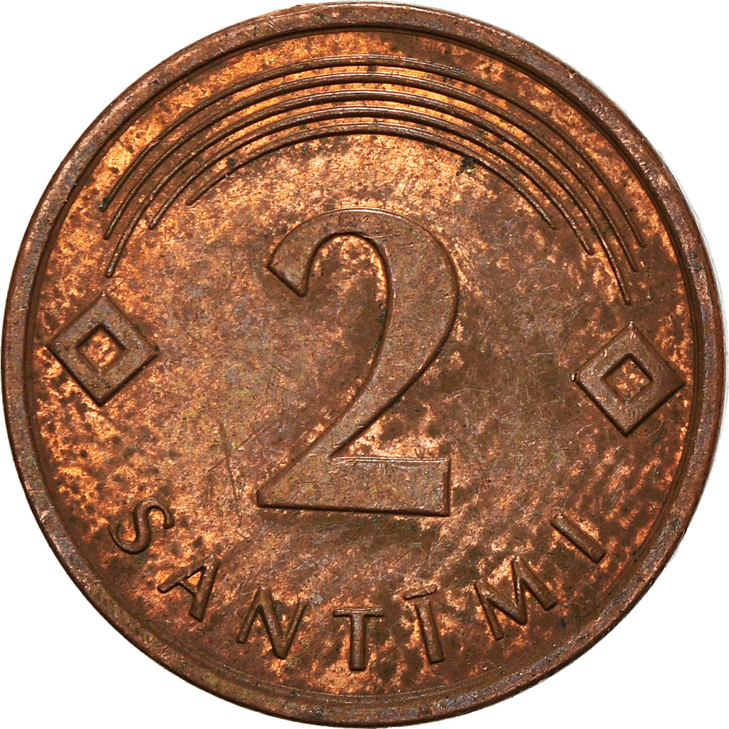 Monnaie, Lettonie, 2 Santimi, 2009