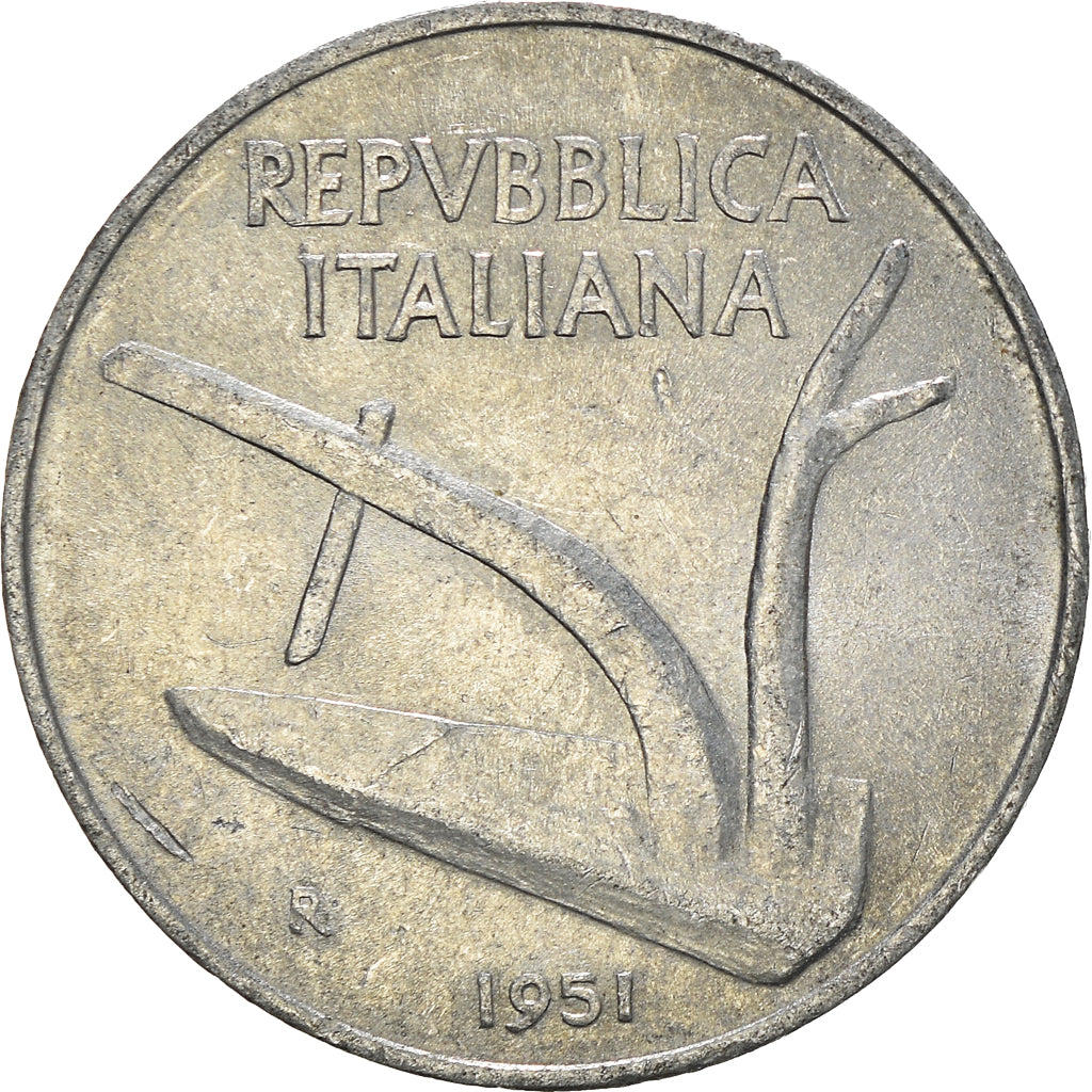 Munten, Italië, 10 Lire, 1951